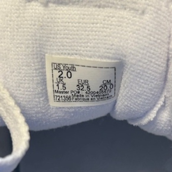 "Vans Filmore Hi Youth Size 2Y‎ White/White – New with Box" - Picture 10 of 11